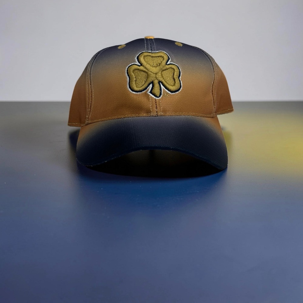 Top of the World Notre Dame Hat Mens 7 1/4 Blue Gold Ombre Fitted Cap